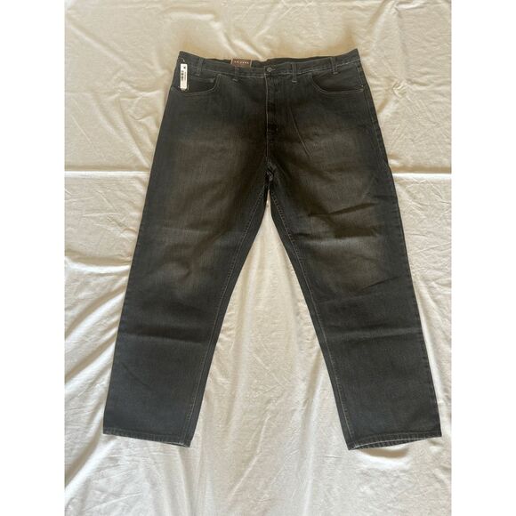 Men's Arizona Big & Tall Jeans, Size 48x32, Black, NWT, Relaxed Fit, 100% Cotton - Picture 1 of 8